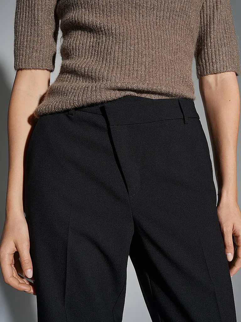 OPUS | Pantaloni business MEERI CRISSCROSS | Nero