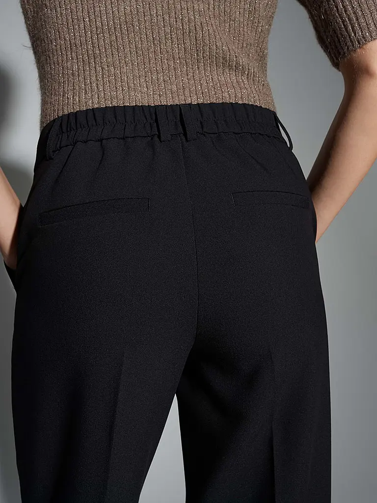 OPUS | Pantaloni business MEERI CRISSCROSS | Nero