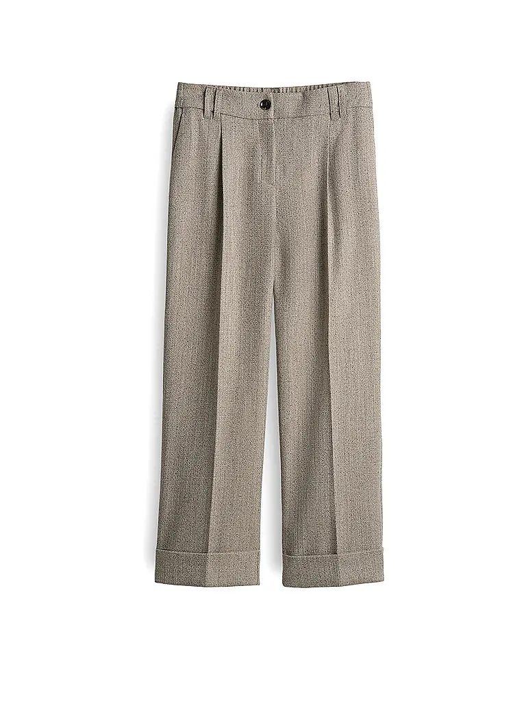 OPUS | Pantaloni business MEERI HERRINGBONE | Beige