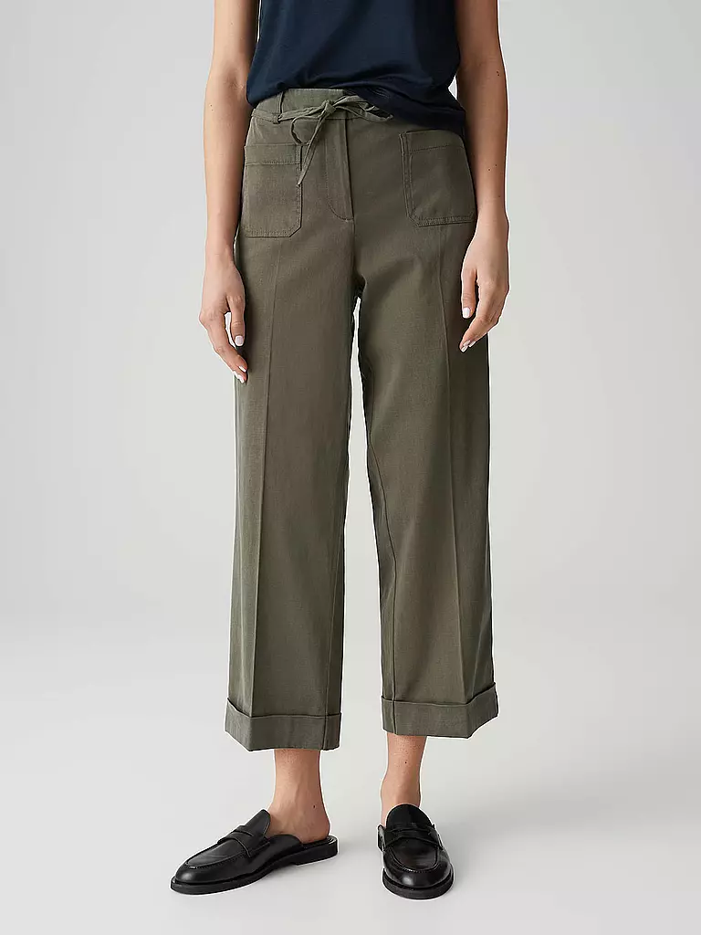 OPUS | Pantaloni business MEERI URBAN | Oliva