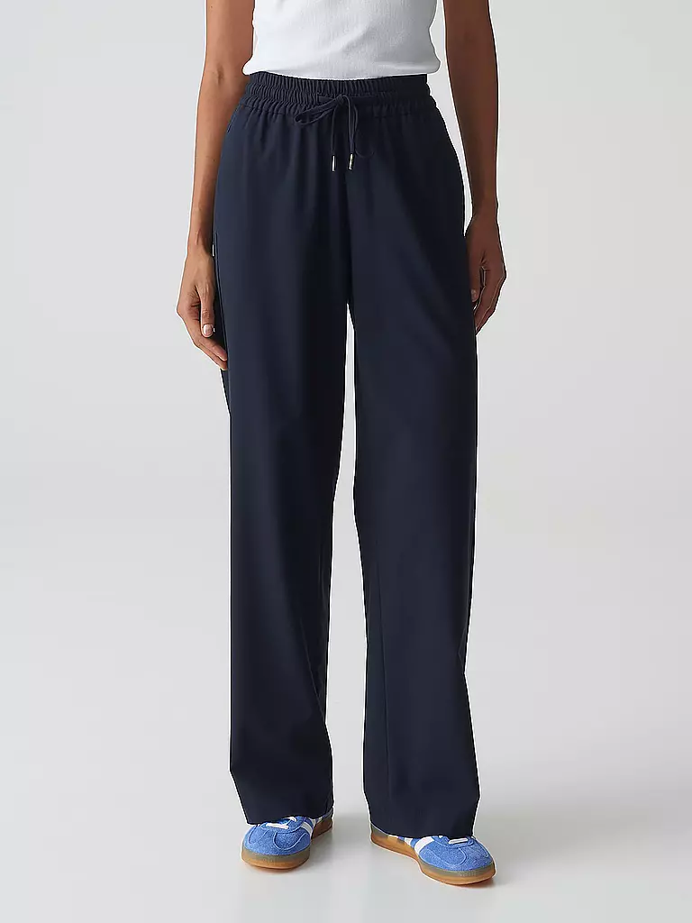 OPUS | Pantaloni business wide fit MAROU DYNAMIC | Blu scuro