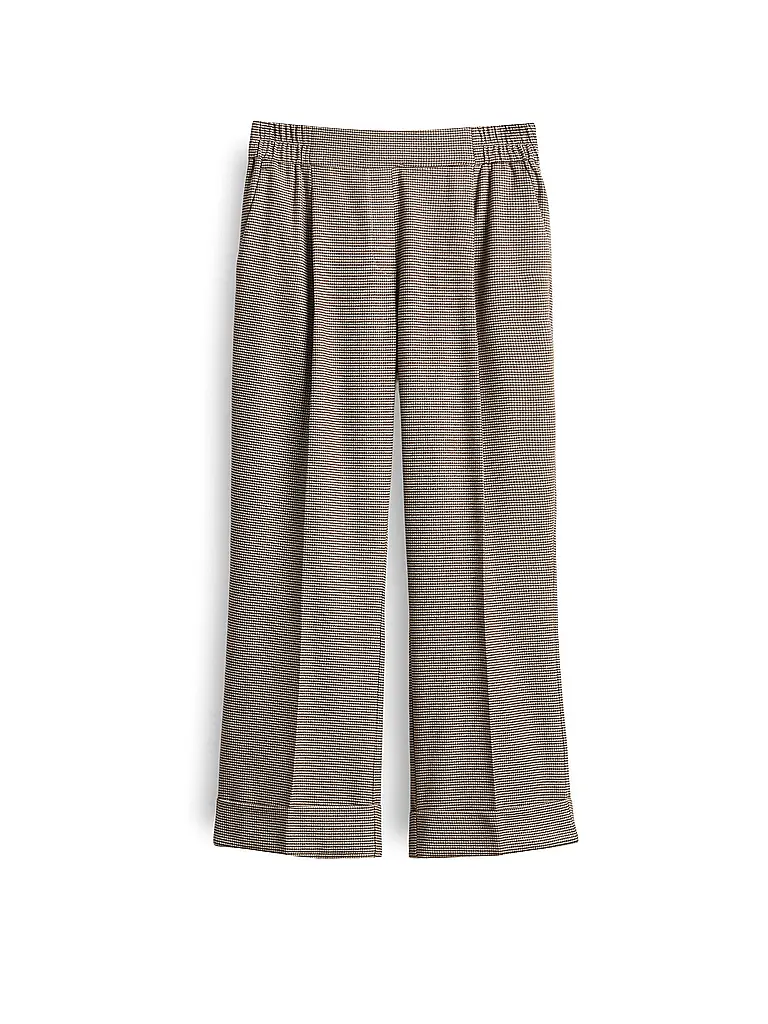 OPUS | Pantaloni Jogging Fit MAIKITO PEPITA | Marrone chiaro