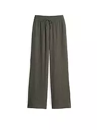 OPUS | Pantaloni Jogging Fit MAROU CRINKLE | Verde scuro