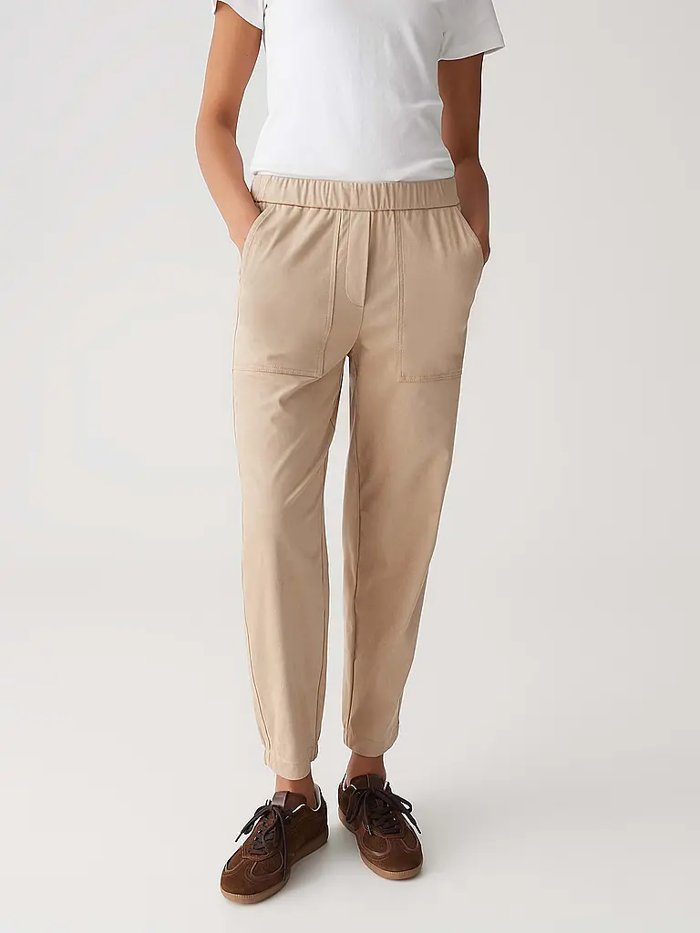 OPUS | Pantaloni Jogging Fit MYHA VELLUTO | Beige