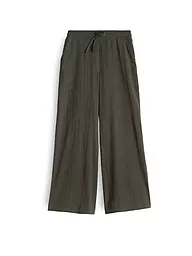 OPUS | Pantaloni a palazzo MILENI CRINKLE | Oliva