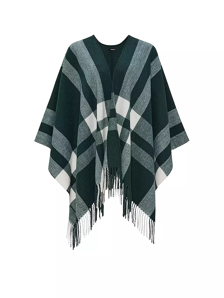 OPUS | Poncho - Mantella ATANO CAPE | Verde scuro