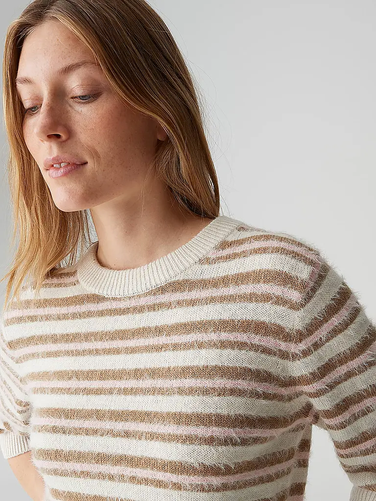 OPUS | Pullover PUVET STRIPE | Rosa