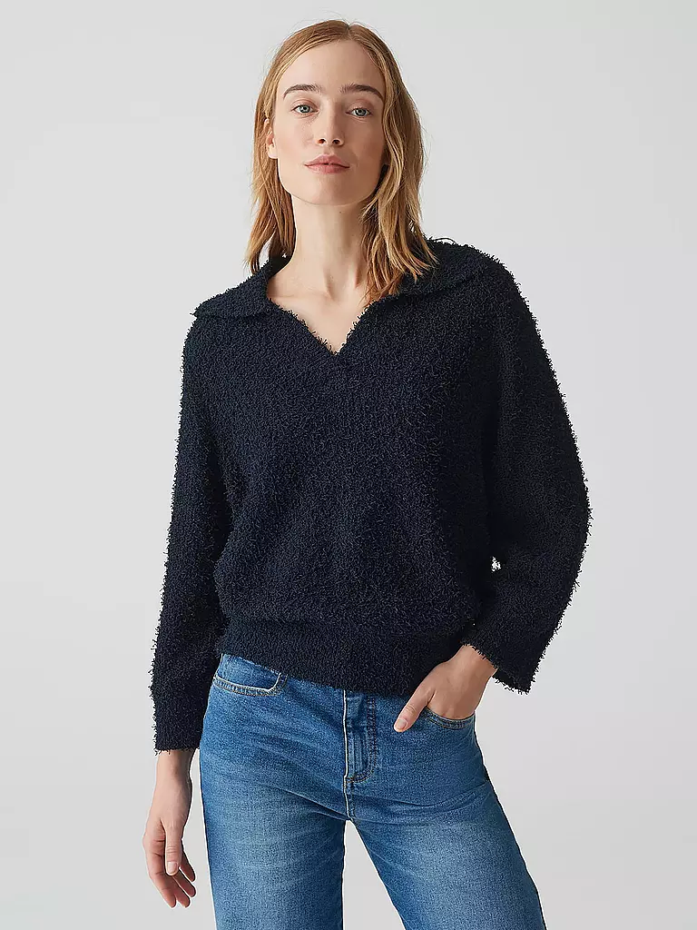 OPUS | Pullover Troyer | Blu scuro