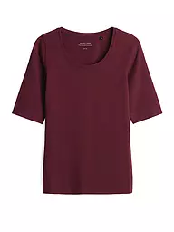 OPUS | Basic T-Shirt "Daily F" | Rosso scuro