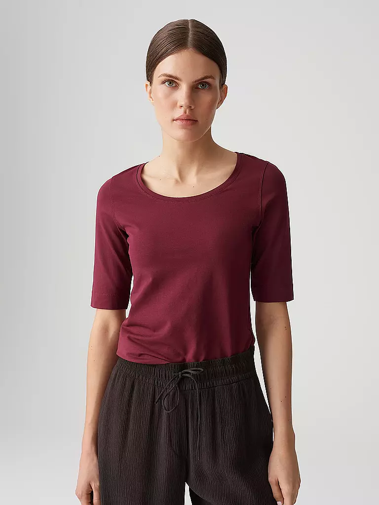 OPUS | Shirt SERTA | Rosso scuro