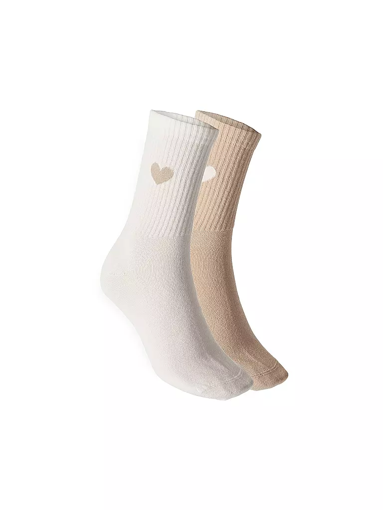 OPUS | Socken YENNIS LOVE 2er Pkg. soft oat | Crema