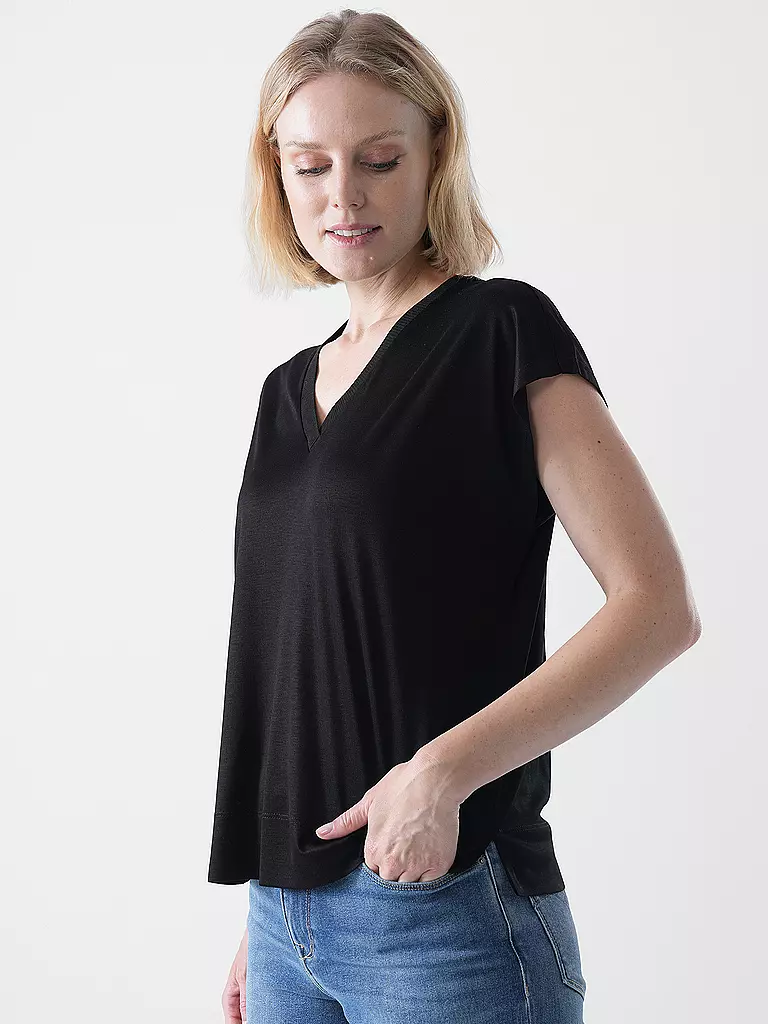 OPUS | T-shirt SAVILCHEN | Nero