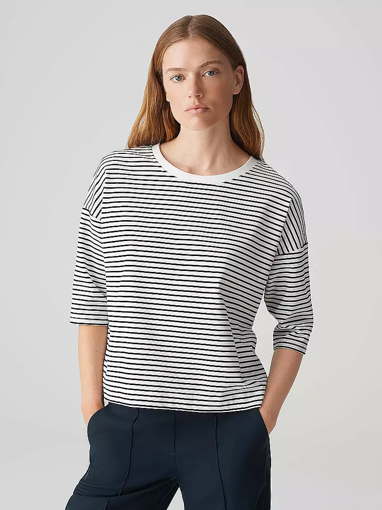 OPUS | T-Shirt SEIFEN PREPPY  | Blu scuro