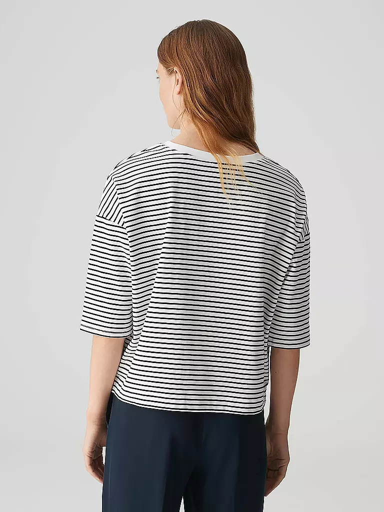 OPUS | T-Shirt SEIFEN PREPPY  | Blu scuro