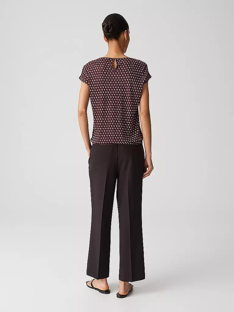 OPUS | T-Shirt SEKADI MINIMAL | Rosso scuro
