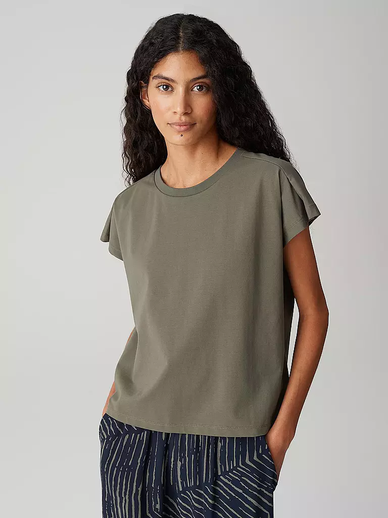 OPUS | T-shirt SEKUNDI | Oliva