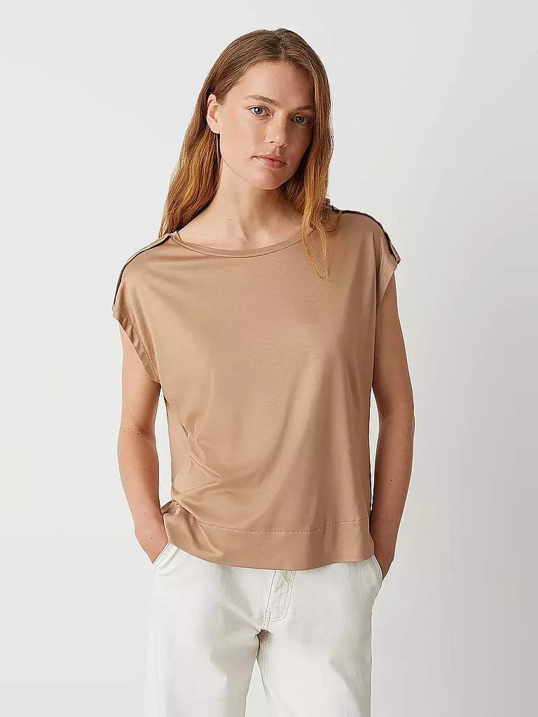 OPUS | T-shirt SESTERN | Cammello