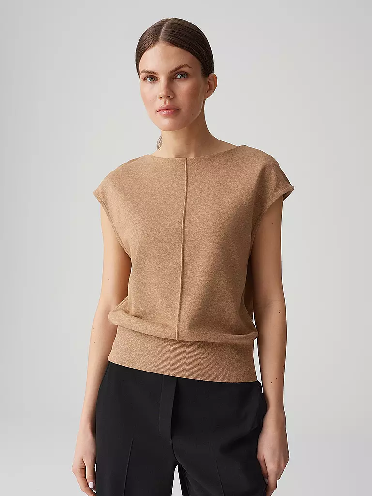 OPUS | T-shirt SIESA | Marrone chiaro
