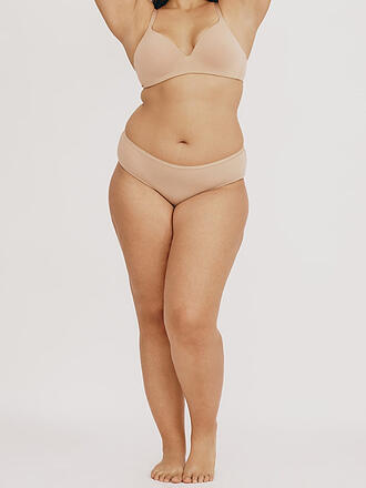 ORGANIC BASICS | Reggiseno senza ferretto WIRELESS PLUNGE BRA hazelnut
