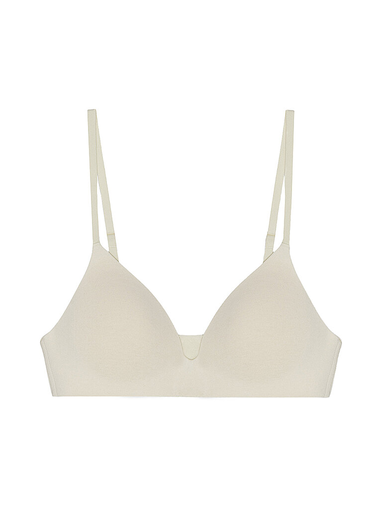 Reggiseno senza ferretto WIRELESS PLUNGE BRA soft vanilla crema 34B