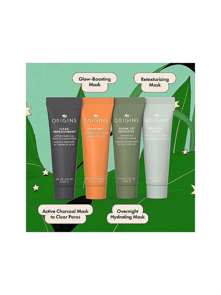 ORIGINS | Set regalo - Set MULTI-MASKERS 4x15ml | 