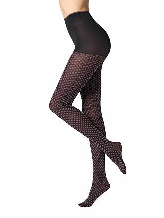 OROBLU | Collant alla moda TIE PATTERN 50 black / rose