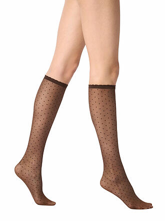 OROBLU | Calze al ginocchio PLUMETIS 30 moka