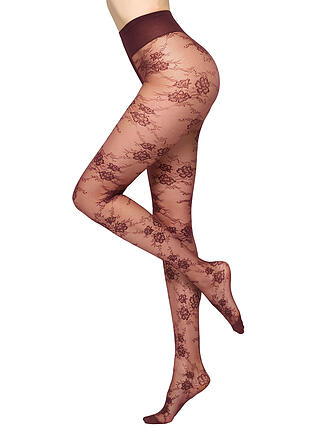 OROBLU | Collant moda PURE LACE bordeaux 11