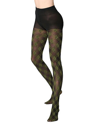 OROBLU | Collant moda 40 DEN URBAN GRID black/botanic