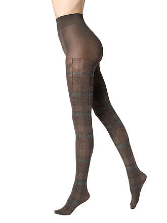 OROBLU | Collant moda 60 DEN SOFT PLAID marrone 4