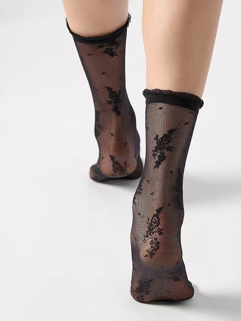 OROBLU | Calzini velati PRETTY LACE 20 neri | 