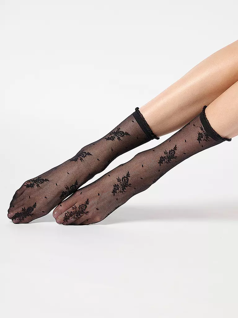 OROBLU | Calzini velati PRETTY LACE 20 neri | 