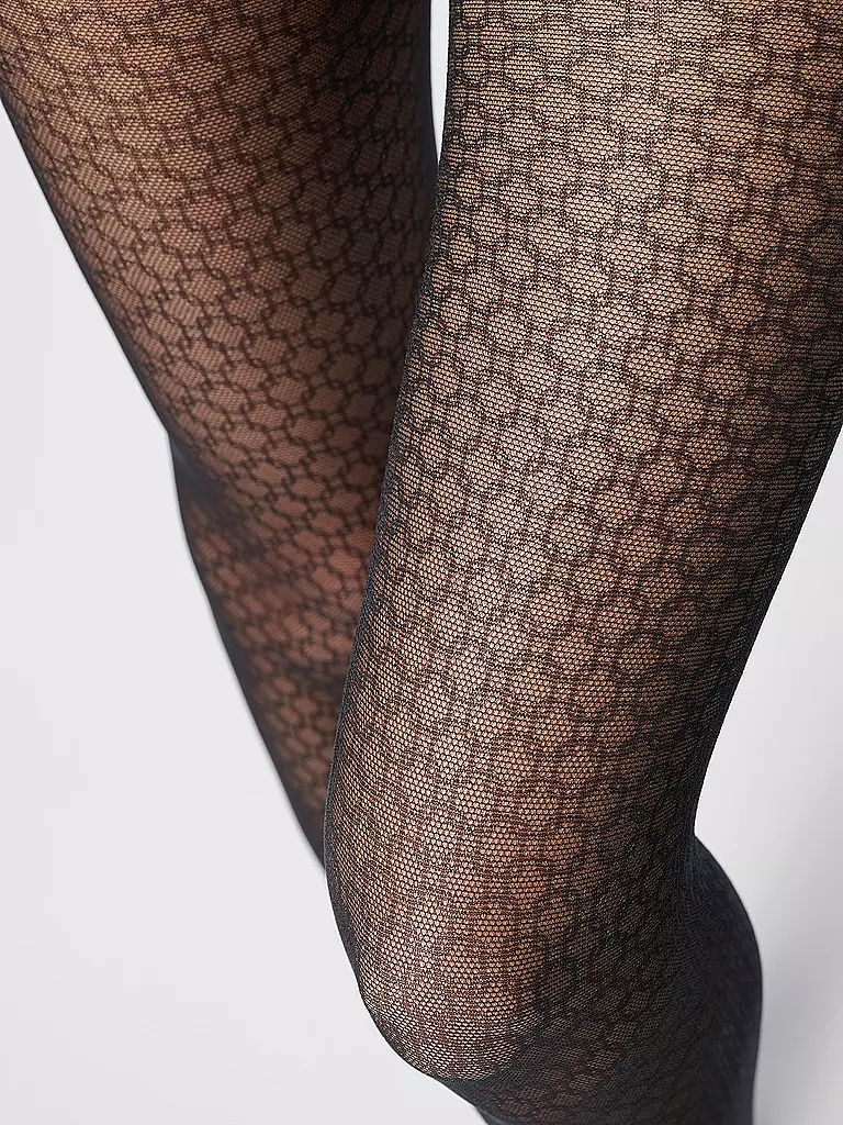 OROBLU | Collant alla moda ECO SNEAKERS PATTERN 40 black chain | Nero