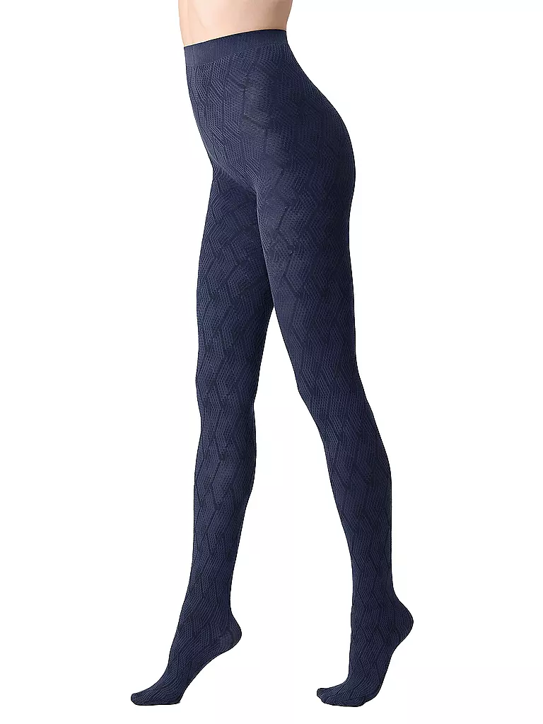 OROBLU | Collant alla moda JACQUARD DESIGN 60 DEN blu | Blu