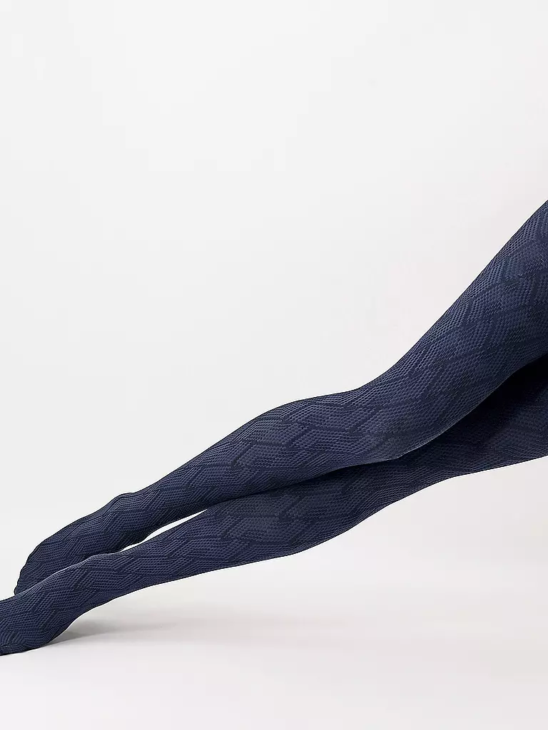 OROBLU | Collant alla moda JACQUARD DESIGN 60 DEN blu | 