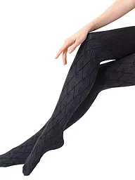 OROBLU | Collant alla moda JACQUARD DESIGN 60 DEN blu | Grigio