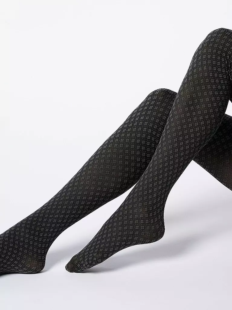 OROBLU | Collant alla moda TIE PATTERN 50 black / military | 