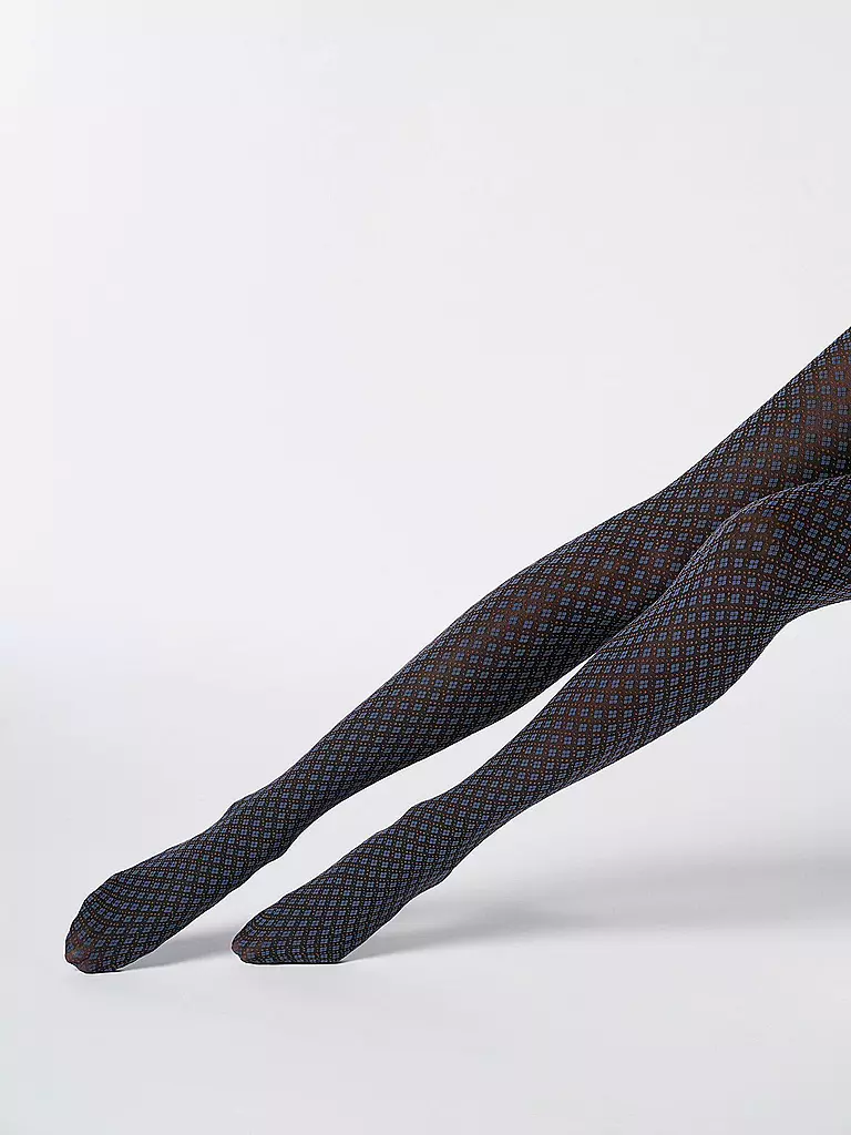 OROBLU | Collant alla moda TIE PATTERN 50 black / skiy | 
