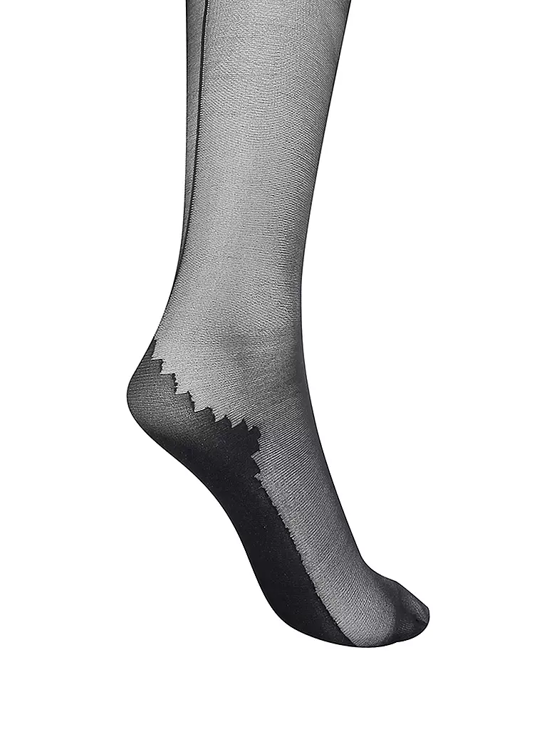 OROBLU | Collant velato "riga" 20 DIN | Nero