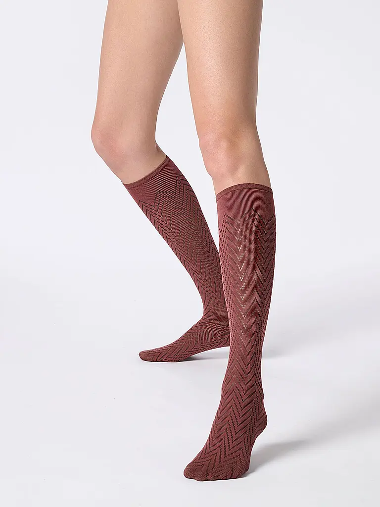 OROBLU | Kniestrümpfe TWEED 40 cacao 3 | 