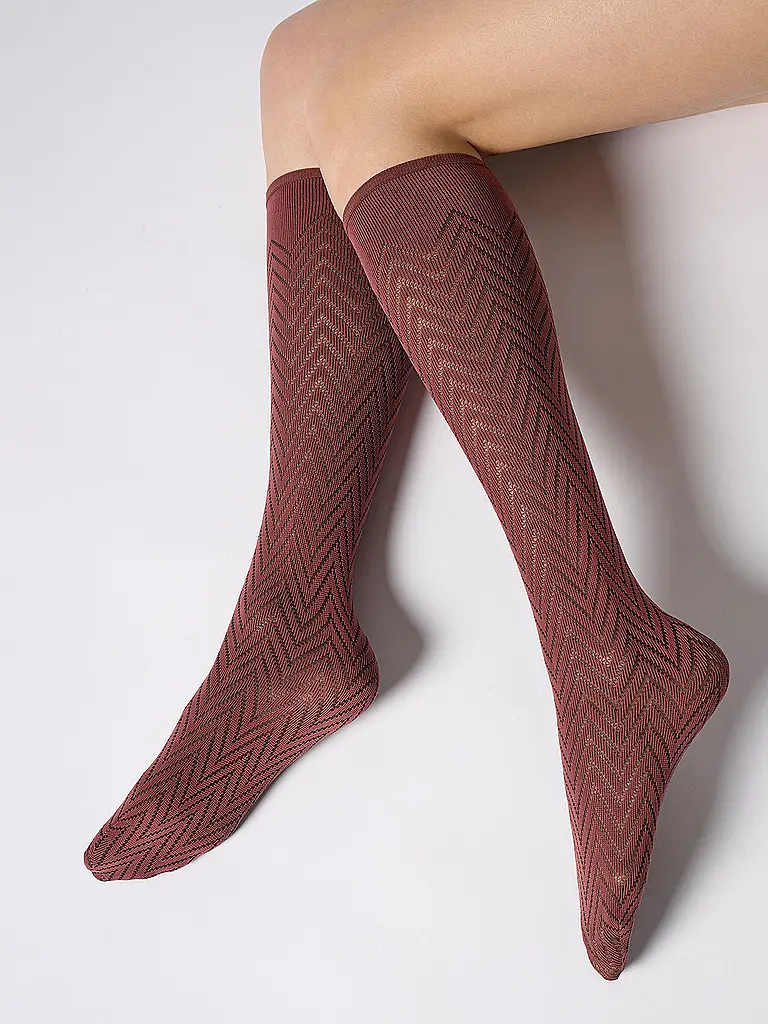 OROBLU | Kniestrümpfe TWEED 40 cacao 3 | 