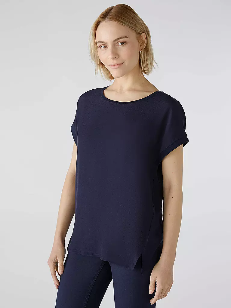 OUÍ | Blusa-camicia | Blu scuro