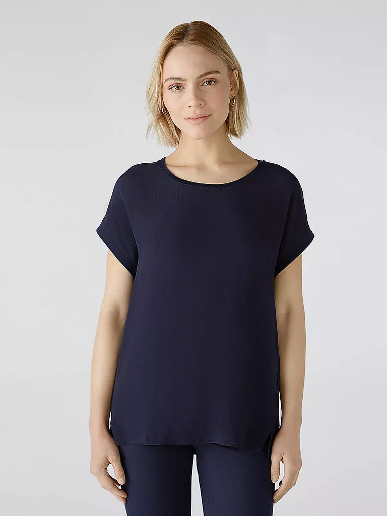 OUÍ | Blusa-camicia | Blu scuro