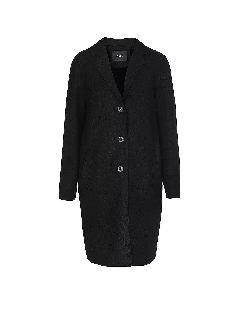 OUÍ | Cappotto di lana | Nero