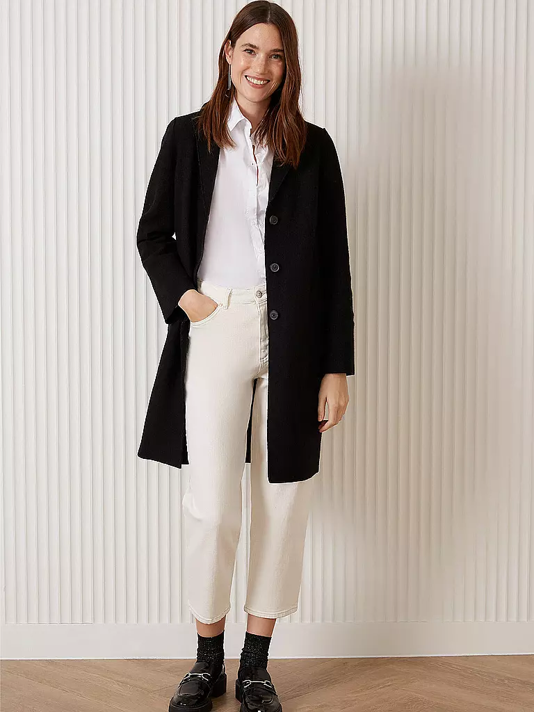 OUÍ | Cappotto di lana | Nero