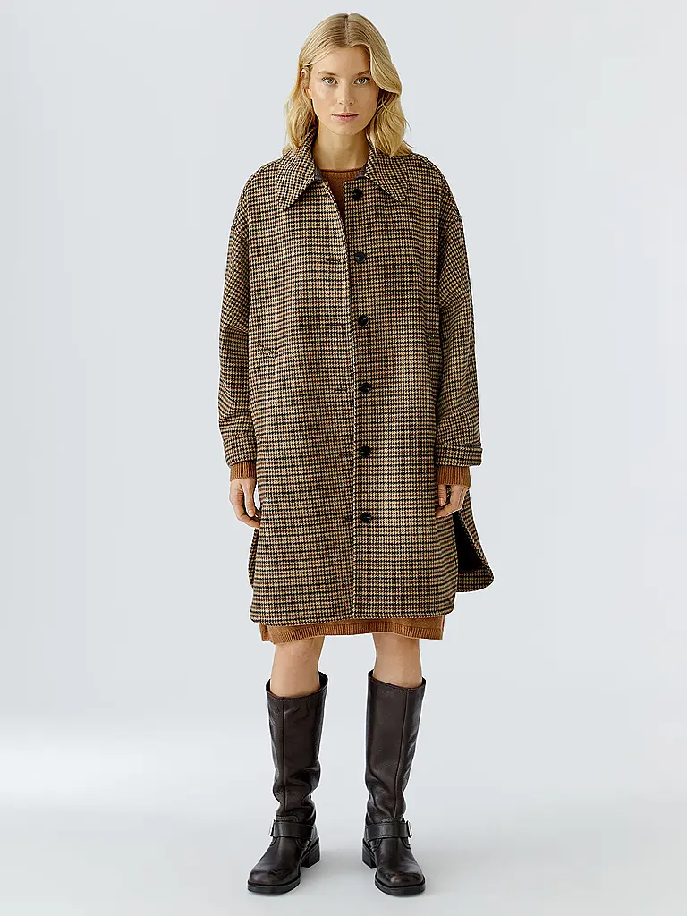 OUÍ | Cappotto di lana | Marrone