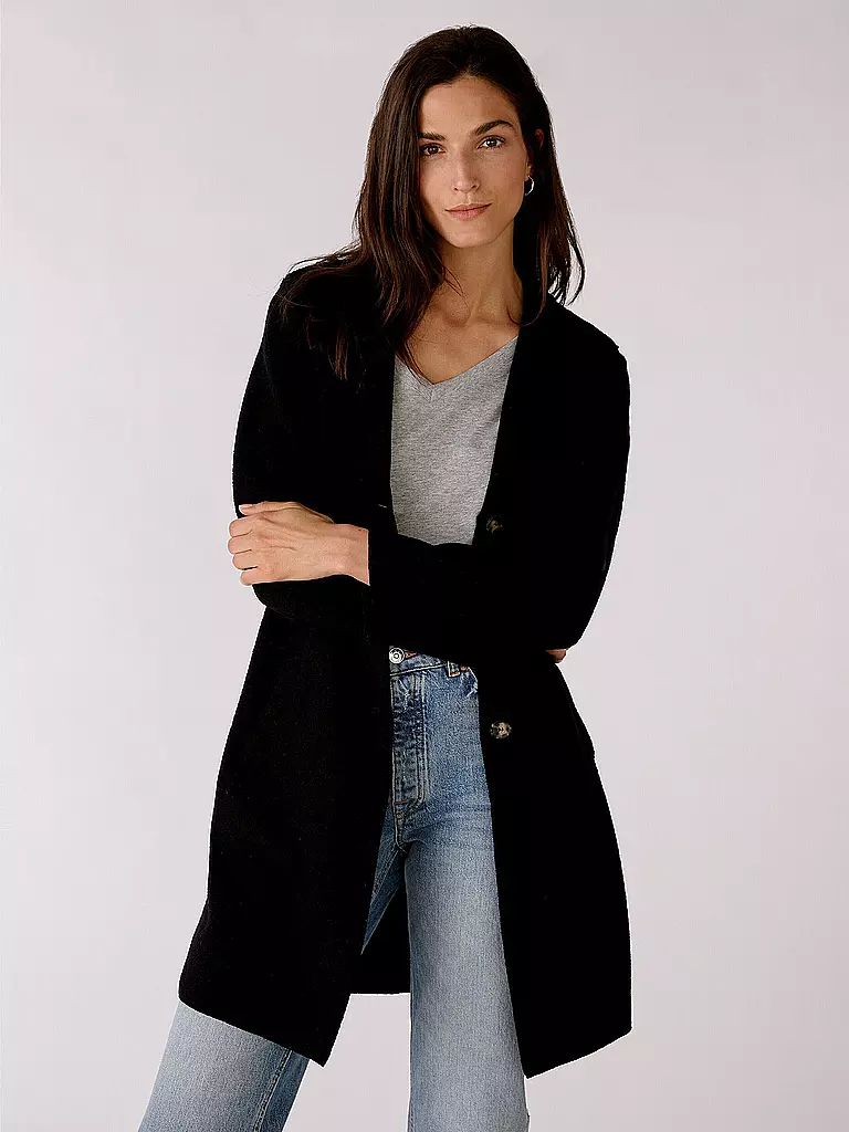 OUÍ | Cappotto di lana | Nero