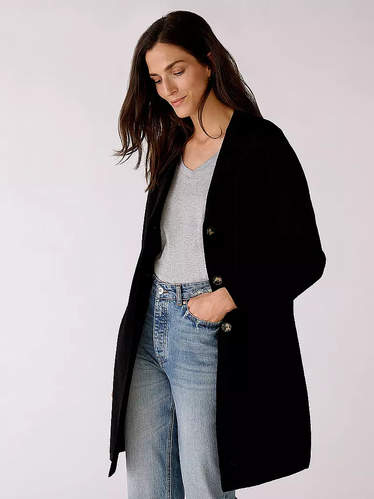 OUÍ | Cappotto di lana | Nero