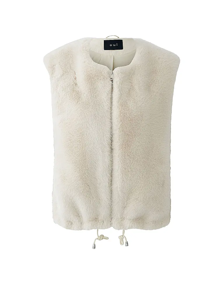 OUÍ | Gilet effetto pelliccia | Beige