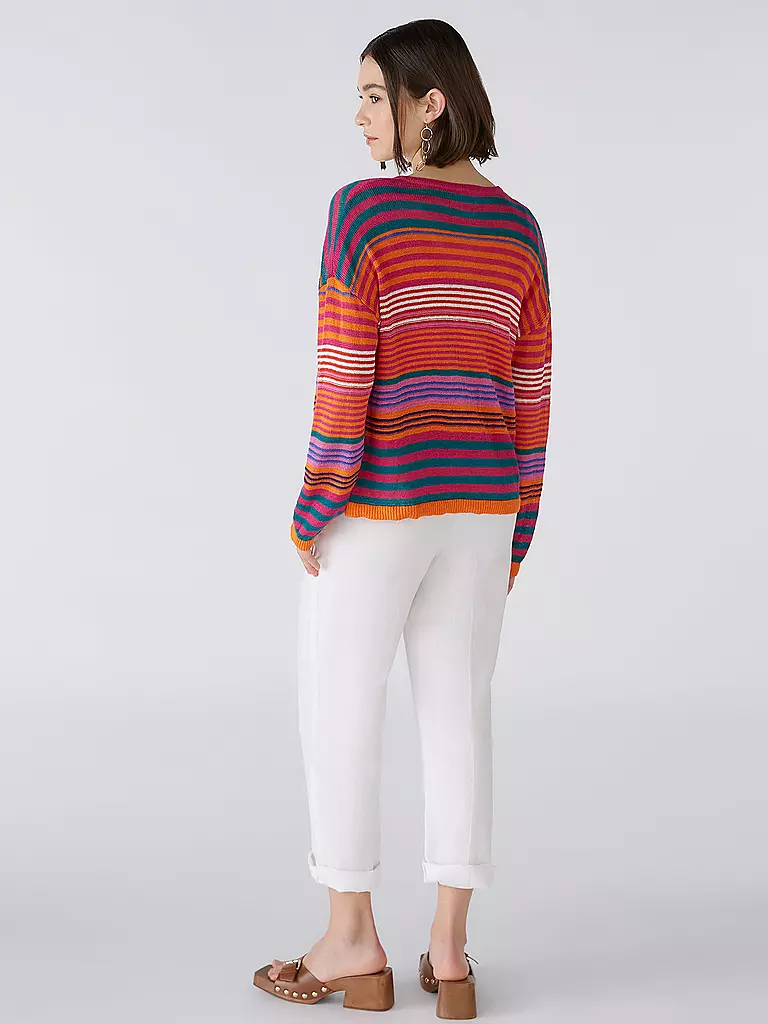 OUÍ | Leinen Strickjacke | Multicolore